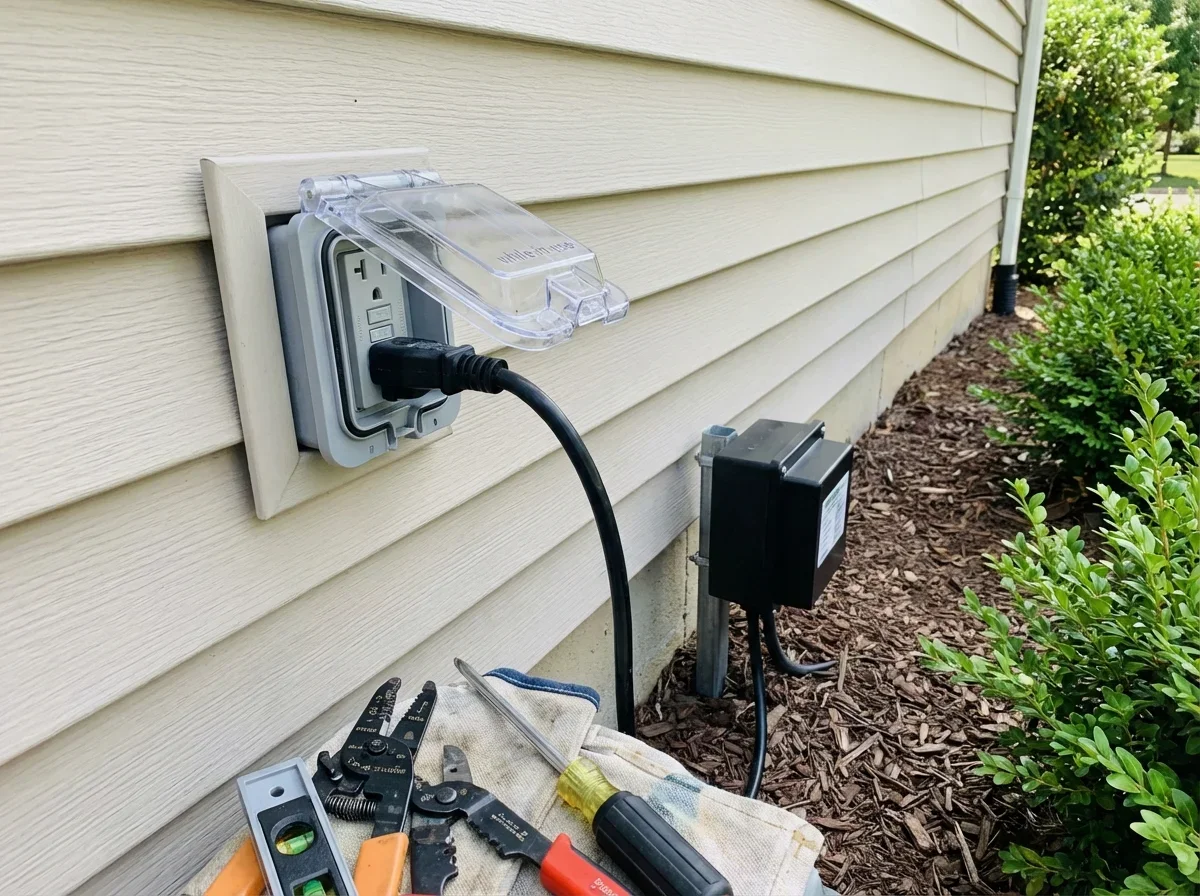 What Does Outdoor Outlet Installation Cost? — landscape lighting installation cost