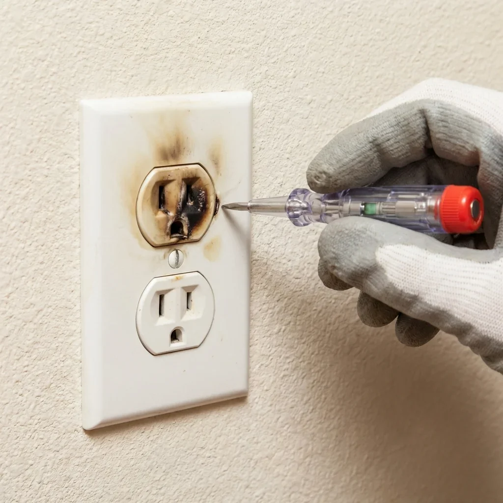 Why You Shouldn't Wait — burning smell electrical outlet
