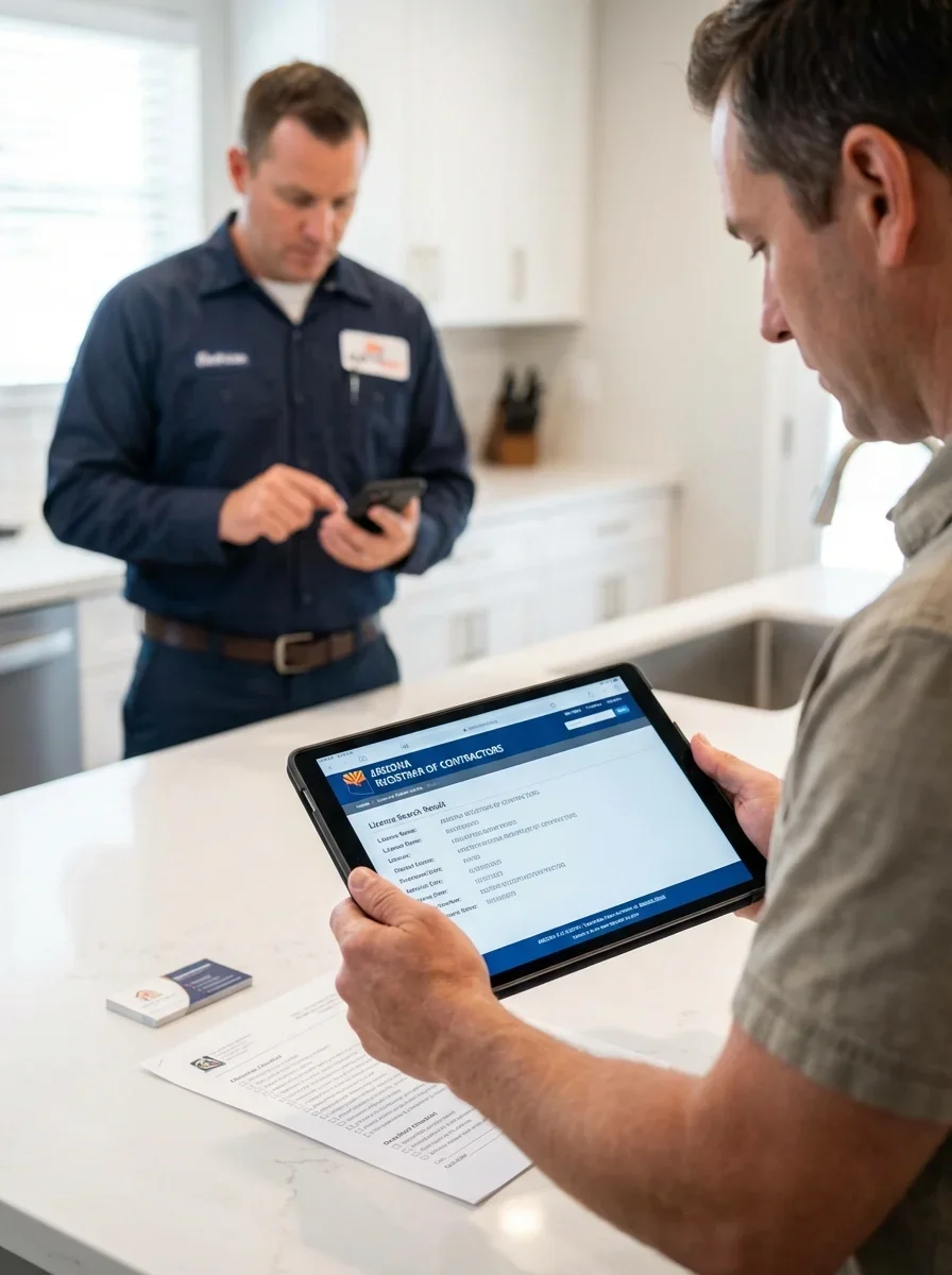 Verify Their Arizona ROC License First — questions to ask electrician