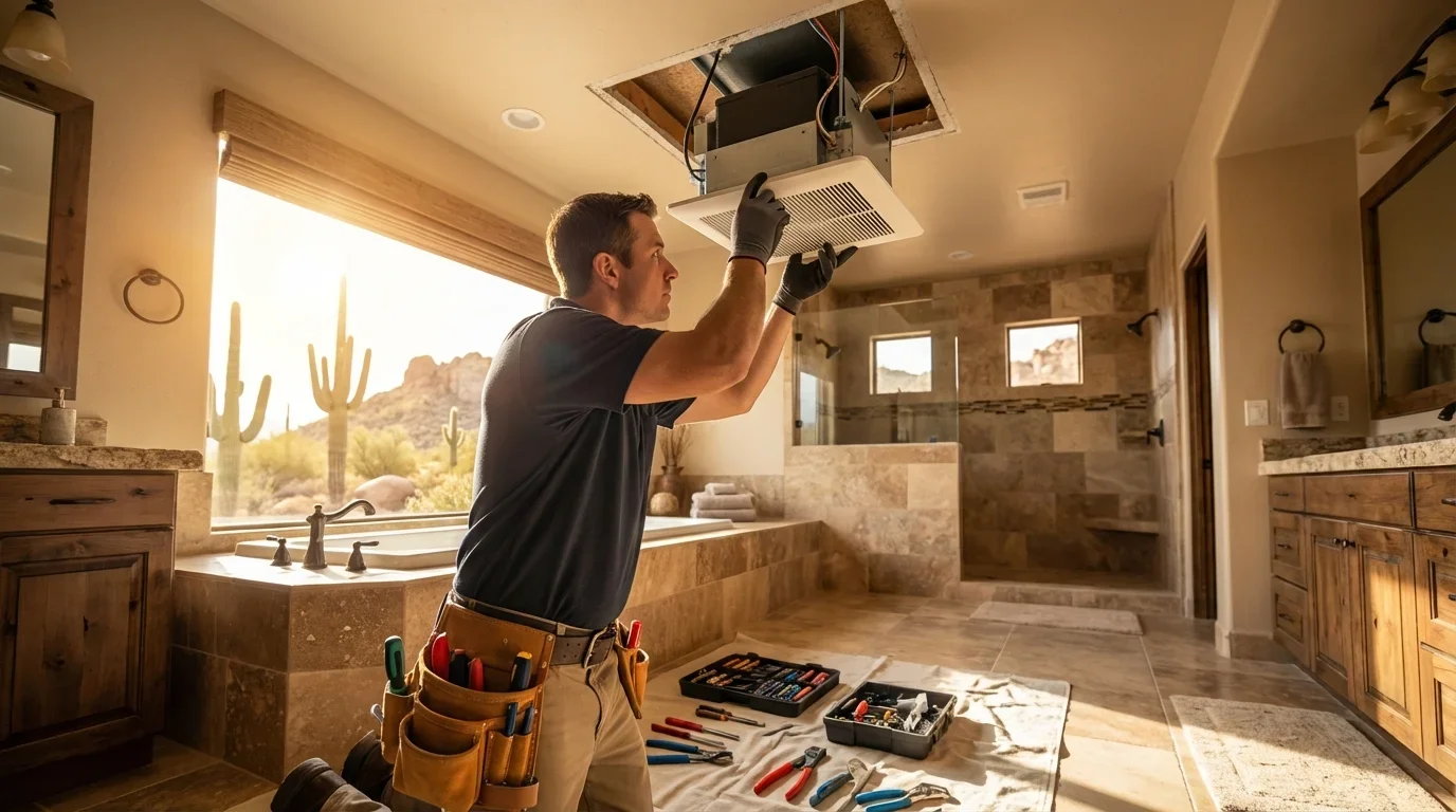 Expert bathroom exhaust fan install ensures proper ventilation and moisture control