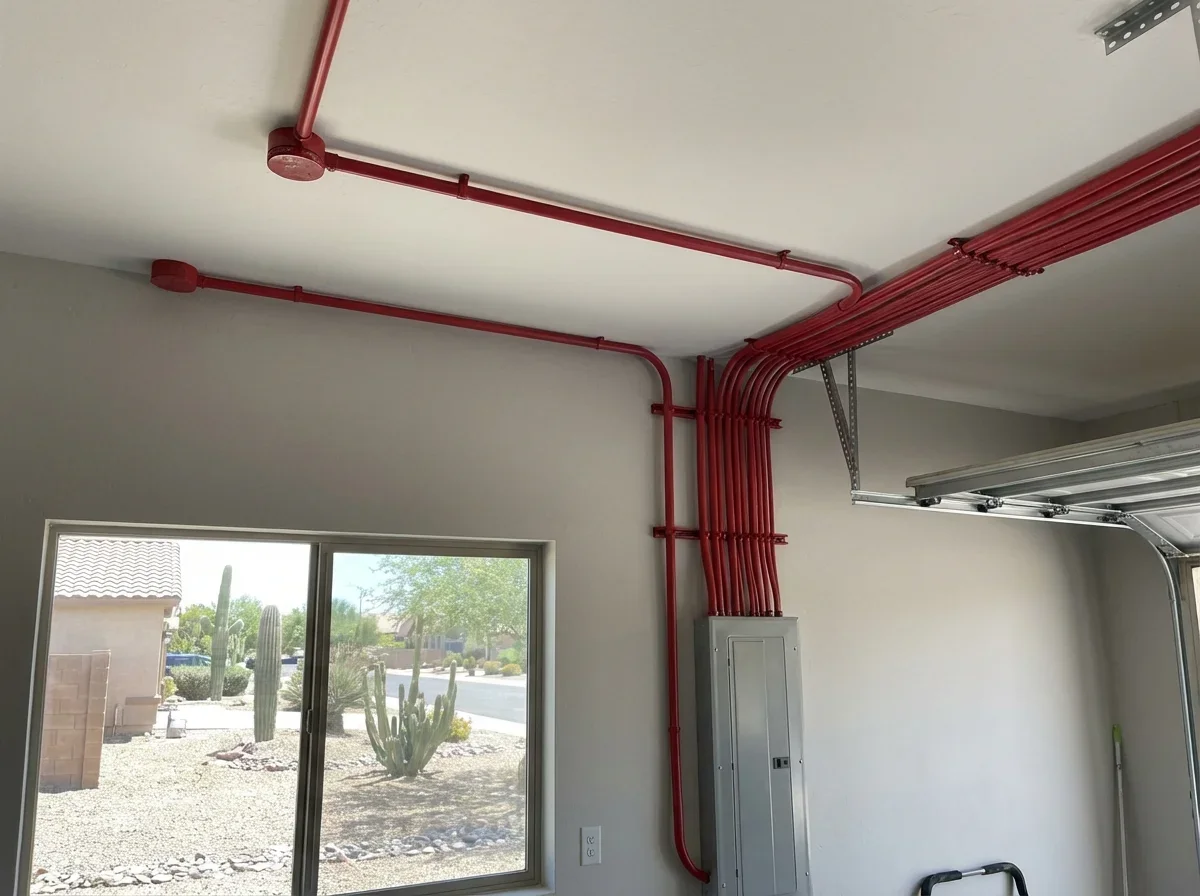 Expertly wired fire alarm system, ensuring safety and code compliance today