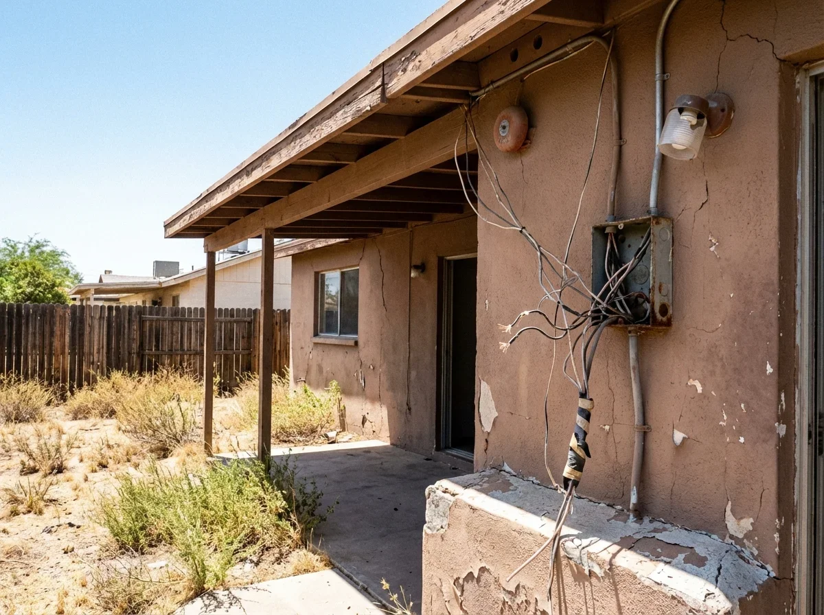 Aging fire alarm wiring poses a safety hazard needing immediate professional attention