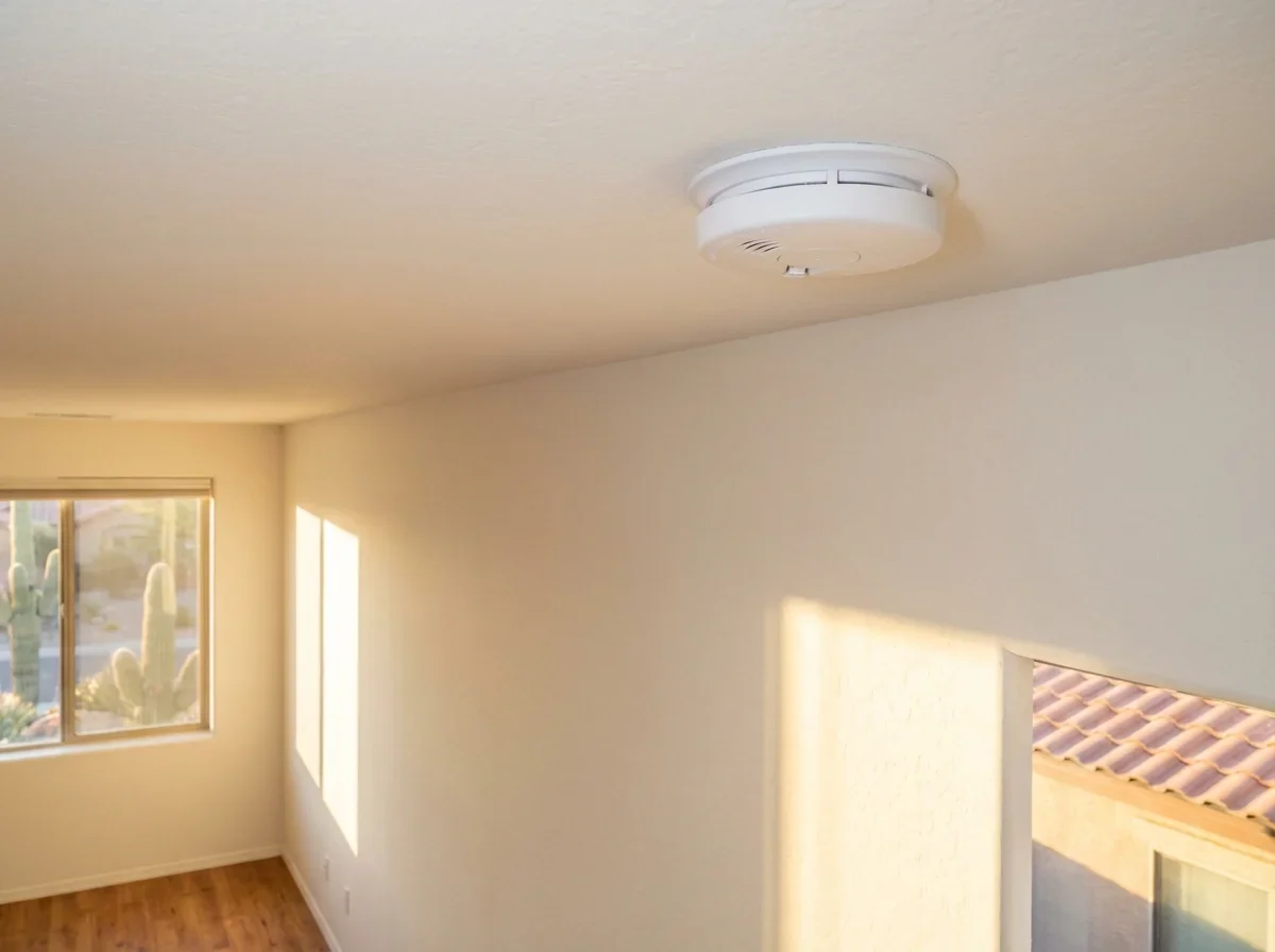 New smoke detectors professionally installed for enhanced home safety and peace of mind